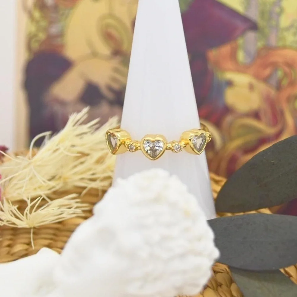 CZ Heart Ring